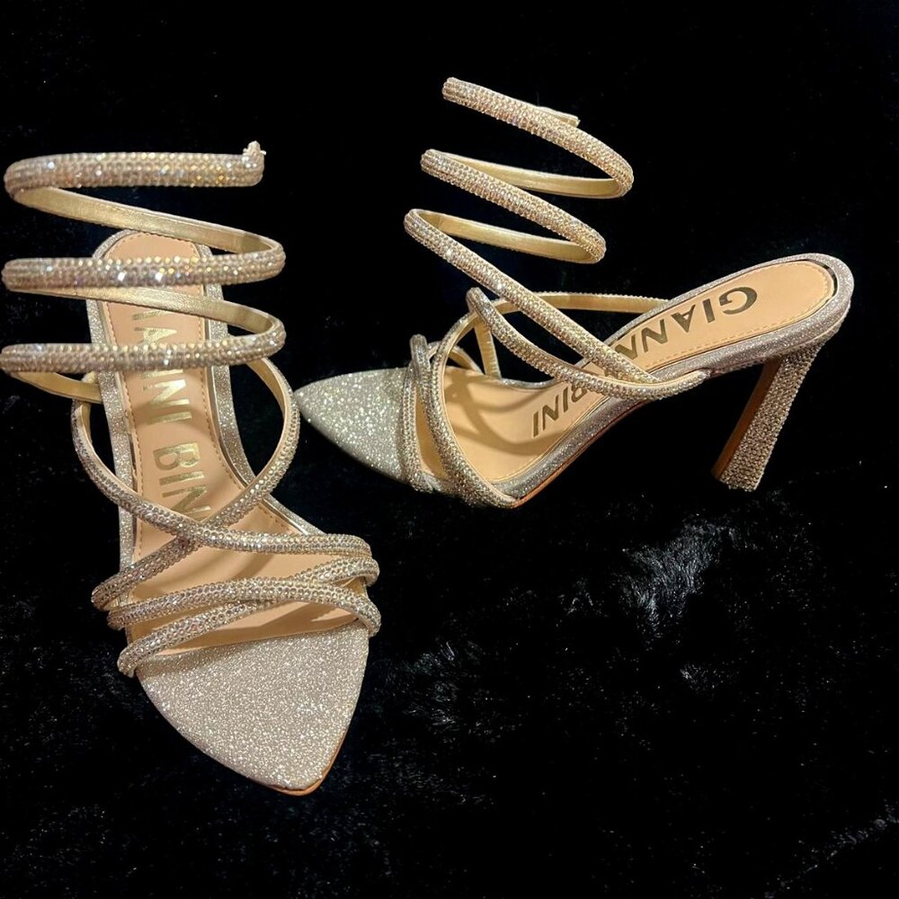 Gianna Binni Gold Evening Sandal